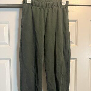 Brandy Melville Green Sweatpants Joggers Cotton Gym Womens One Size
